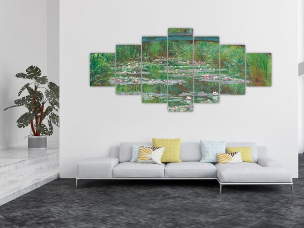 Obraz - Claude Monet, The Japanese Footbridge, reprodukce (210x100 cm)