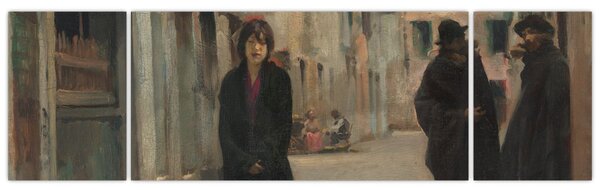 Obraz - John Singer Sargent, Street in Venice, reprodukce (170x50 cm)