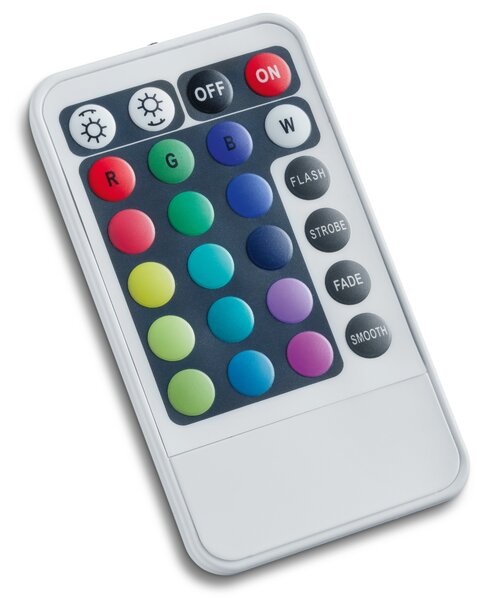 Stojací LED RGB lampa LEIA chrom