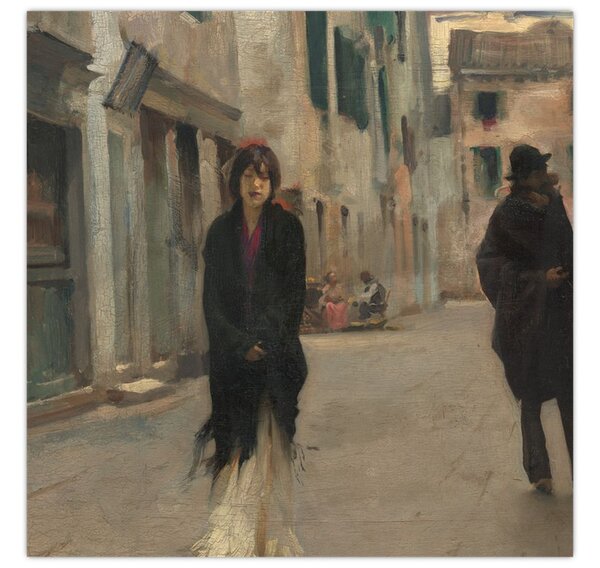 Obraz - John Singer Sargent, Street in Venice, reprodukce (30x30 cm)