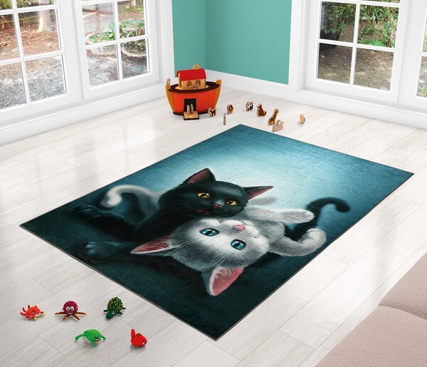 BELLATEX Kobereček dětský Tyrkysová šířka 100 cm, délka 150 cm