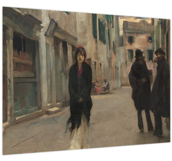 Obraz - John Singer Sargent, Street in Venice, reprodukce (70x50 cm)