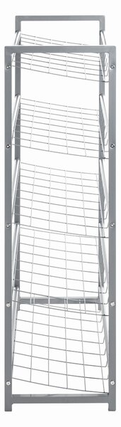 REGÁL NA BOTY, barvy hliníku, 80/106/30 cm Carryhome - Online Only šatny & botníky, Online Only