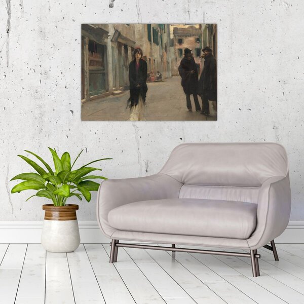 Obraz - John Singer Sargent, Street in Venice, reprodukce (70x50 cm)