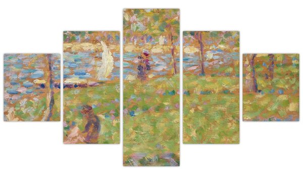 Obraz - Georges Seurat, Study for "La Grande Jatte", reprodukce (125x70 cm)