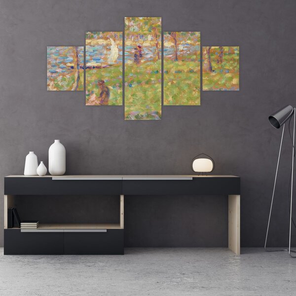 Obraz - Georges Seurat, Study for "La Grande Jatte", reprodukce (125x70 cm)