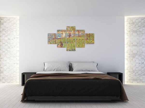 Obraz - Georges Seurat, Study for "La Grande Jatte", reprodukce (125x70 cm)