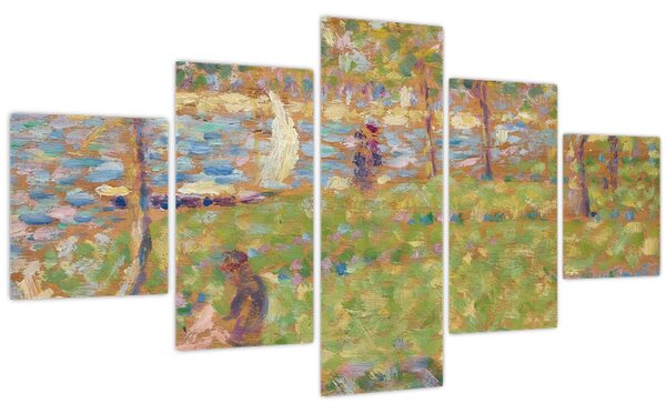 Obraz - Georges Seurat, Study for "La Grande Jatte", reprodukce (125x70 cm)