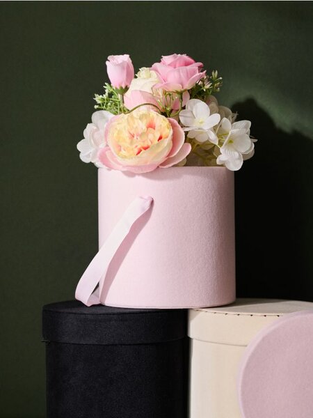 Sinsay - Kulatý dekorativní flowerbox s úchytem - růžová