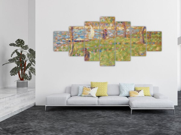 Obraz - Georges Seurat, Study for "La Grande Jatte", reprodukce (210x100 cm)