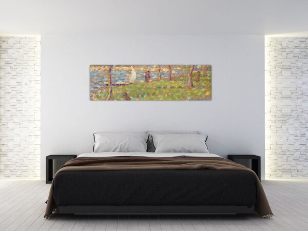 Obraz - Georges Seurat, Study for "La Grande Jatte", reprodukce (170x50 cm)