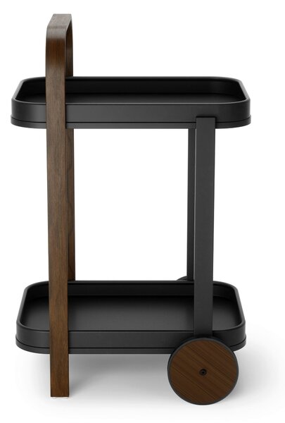 SERVÍROVACÍ VOZÍK, barvy vlašských ořechů, černá, 44/80/50 cm Umbra - Barové vozíky, Online Only