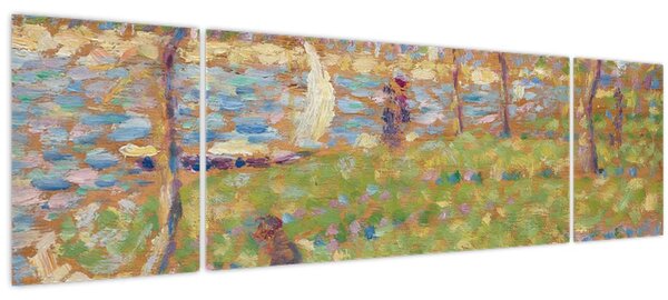 Obraz - Georges Seurat, Study for "La Grande Jatte", reprodukce (170x50 cm)