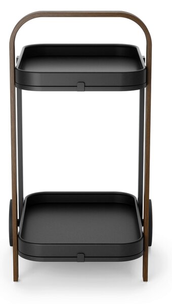 SERVÍROVACÍ VOZÍK, barvy vlašských ořechů, černá, 44/80/50 cm Umbra - Barové vozíky, Online Only