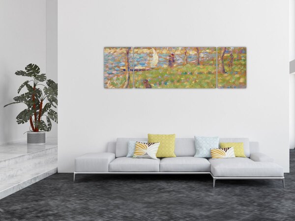 Obraz - Georges Seurat, Study for "La Grande Jatte", reprodukce (170x50 cm)