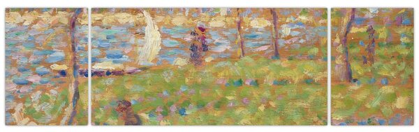 Obraz - Georges Seurat, Study for "La Grande Jatte", reprodukce (170x50 cm)