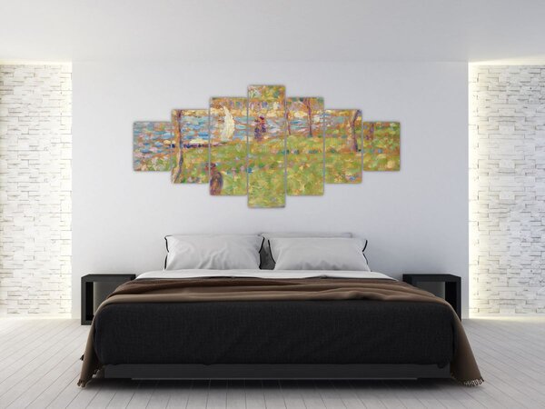 Obraz - Georges Seurat, Study for "La Grande Jatte", reprodukce (210x100 cm)