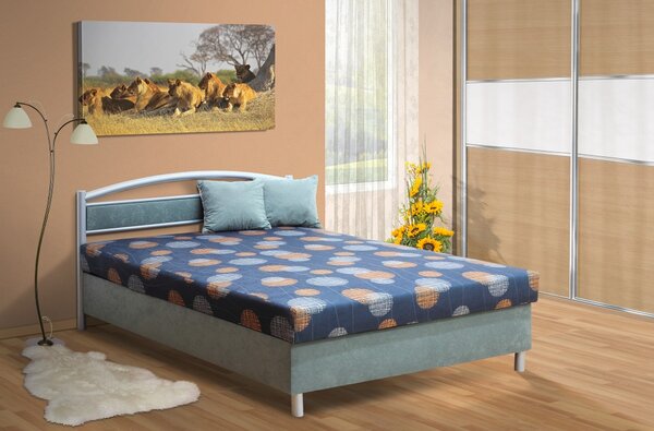 Polohovací postel s úložným prostorem Bruno 140x200 cm Barva: šedá/53980-1007
