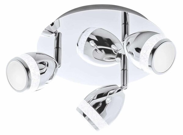 BRI 2995-038R LED bodové svítidlo pr. 22 cm 3x4W 350lm chrom - BRILONER