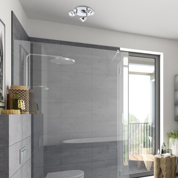 BRI 2995-038R LED bodové svítidlo pr. 22 cm 3x4W 350lm chrom - BRILONER