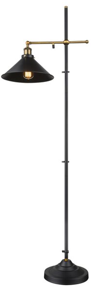 Stojací lampa LENIUS 4 mosaz/černá