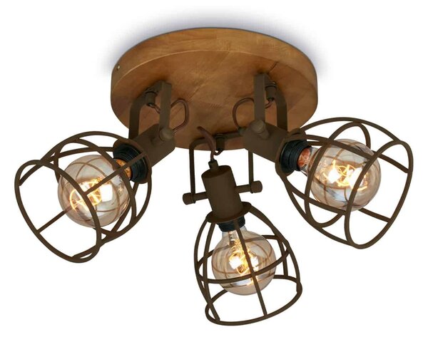 BRILO 2670034 Bodové svítidlo pr. 29 cm 3x E27 25W hnědé (starý kód: BRILO 2670-034) - BRILO