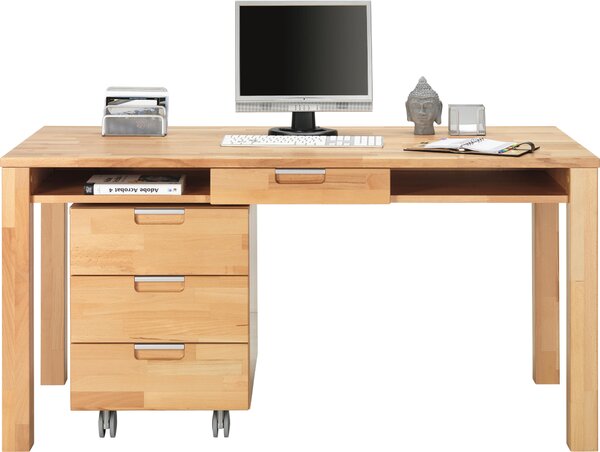 PSACÍ STŮL, jádrový buk, 150/70/76 cm Linea Natura - Online Only psací stoly, Online Only