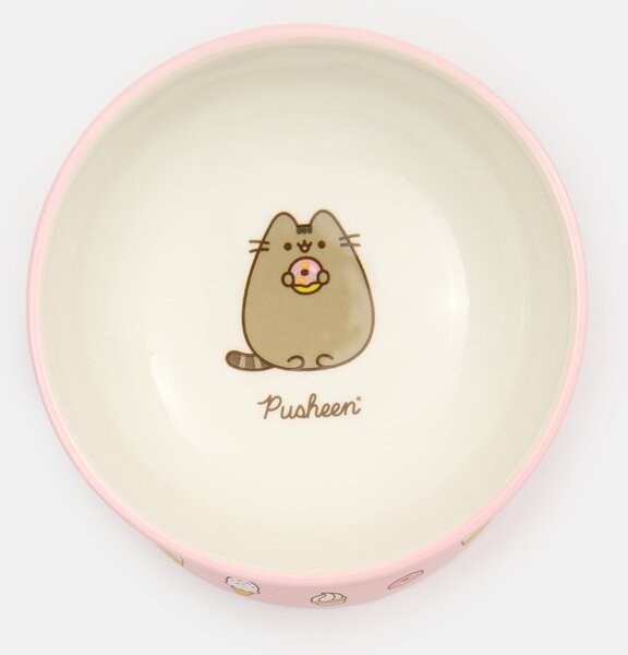 Sinsay - Keramická miska na nožce pro zvířata Pusheen the Cat - pastelová růžová