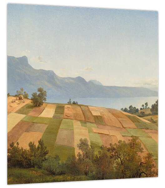 Obraz - Alexandre Calame, Swiss Landscape, reprodukce (30x30 cm)