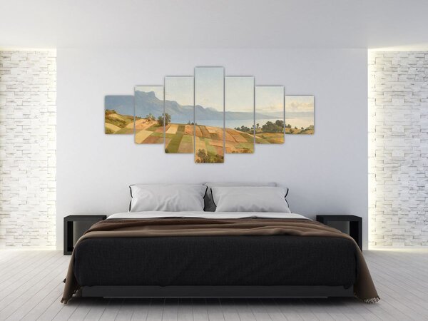 Obraz - Alexandre Calame, Swiss Landscape, reprodukce (210x100 cm)