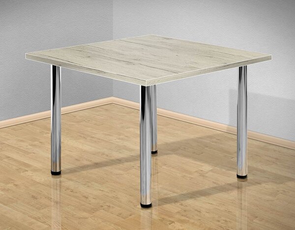 Jídelní stůl 80x80 cm s kovovými nohami barva lamina: san remo