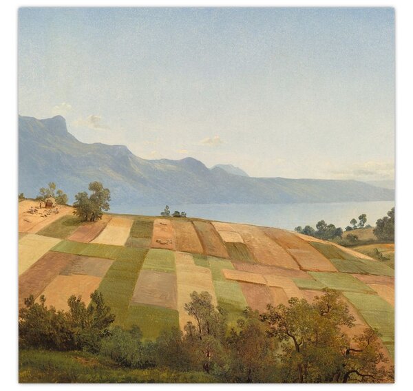 Obraz - Alexandre Calame, Swiss Landscape, reprodukce (30x30 cm)