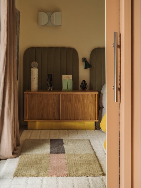 Ručně tkaný vlněný koberec 80x140 cm Chroma Dusty Pink – Lorena Canals