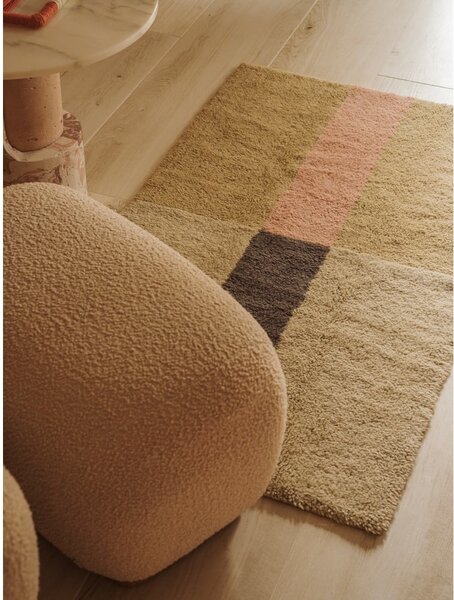 Ručně tkaný vlněný koberec 80x140 cm Chroma Dusty Pink – Lorena Canals
