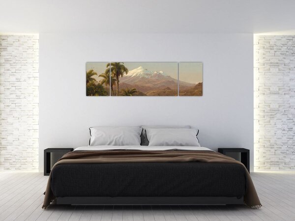Obraz - Frederic Edwin Church, Tamaca Palms, reprodukce (170x50 cm)