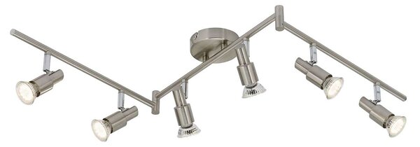 BRI 2907-062 Bodové svítidlo 120 cm 6xGU10 18W 1680lm matný nikl - BRILONER