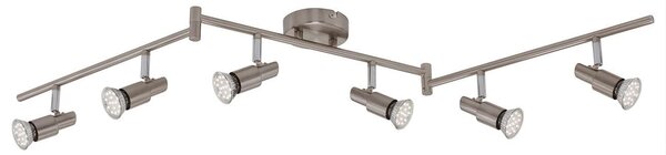 BRI 2907-062 Bodové svítidlo 120 cm 6xGU10 18W 1680lm matný nikl - BRILONER