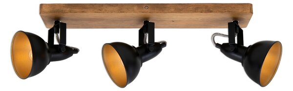 BRI 2901-035 Bodové svítidlo 50 cm 3x E14 25W černá - BRILONER
