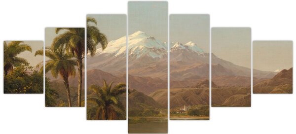 Obraz - Frederic Edwin Church, Tamaca Palms, reprodukce (210x100 cm)