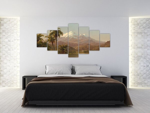 Obraz - Frederic Edwin Church, Tamaca Palms, reprodukce (210x100 cm)