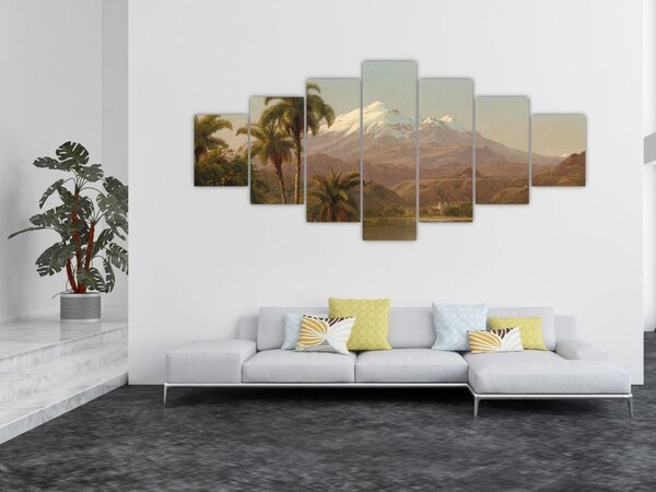 Obraz - Frederic Edwin Church, Tamaca Palms, reprodukce (210x100 cm)