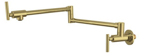 Berg Pot Filler kuchyňská baterie na stěnu zlatá/staré zlato 830135BG