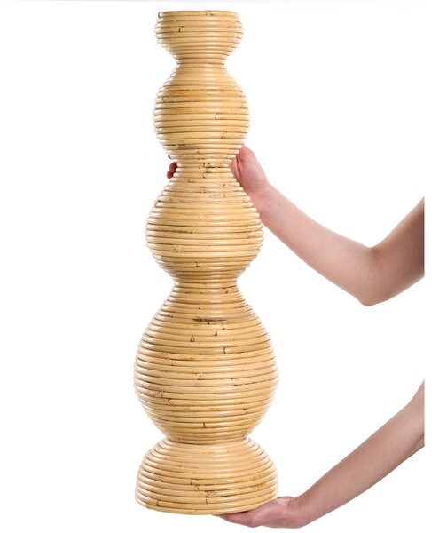 Dekorativní váza GERACE Ratan 70 cm Přírodní