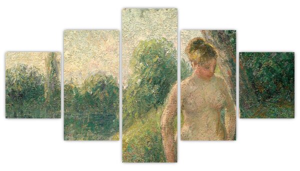 Obraz - Camille Pissarro, The Bather, reprodukce (125x70 cm)
