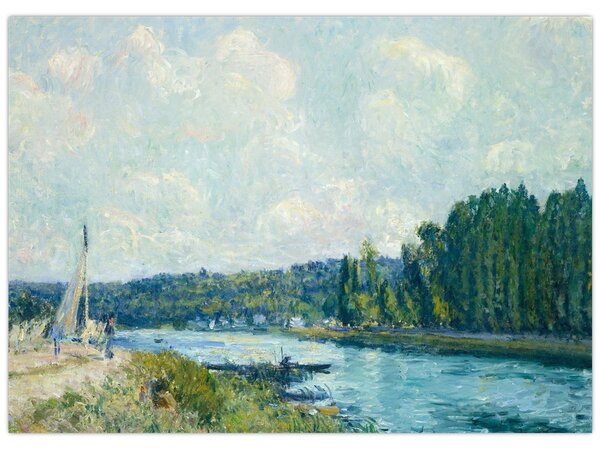 Obraz - Alfred Sisley, The Banks of the Oise, reprodukce (70x50 cm)