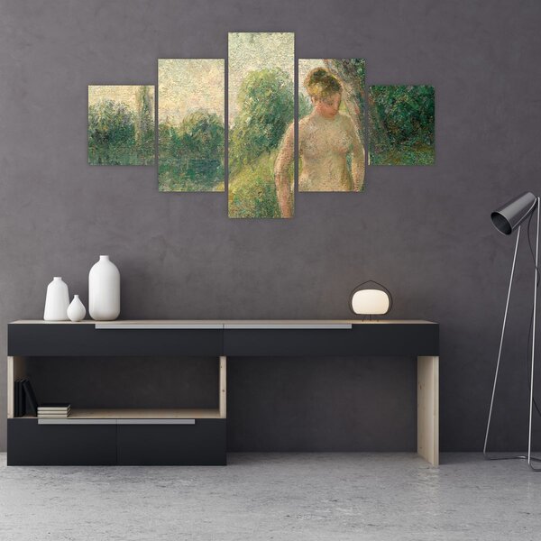 Obraz - Camille Pissarro, The Bather, reprodukce (125x70 cm)