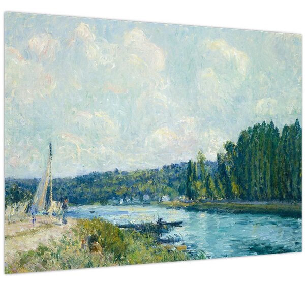 Obraz - Alfred Sisley, The Banks of the Oise, reprodukce (70x50 cm)