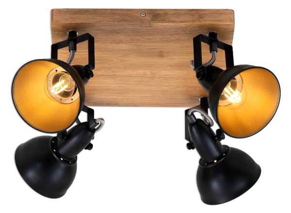 BRI 2901-045 Bodové svítidlo 28 cm 4x E14 25W černá - BRILONER