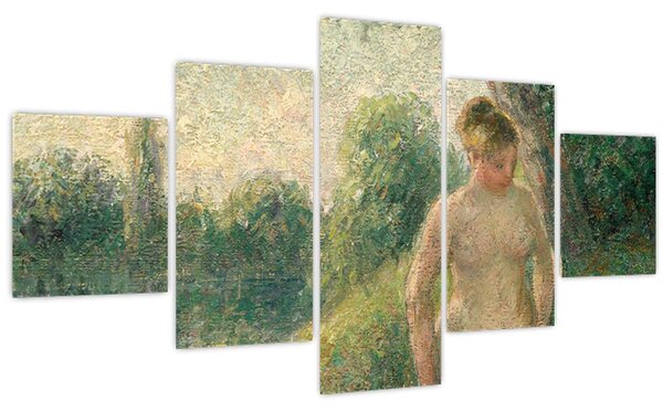 Obraz - Camille Pissarro, The Bather, reprodukce (125x70 cm)