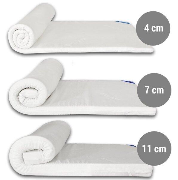 VISCOPUR Vrchní paměťová matrace (přistýlka) VISCOPUR® Tencel® - 90x200 cm | 4 cm